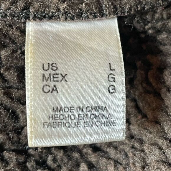 Concepts by Claiborne Men’s Brown Suede Sherpa Lined Button Down Jacket (Large) - Picture 8 of 11